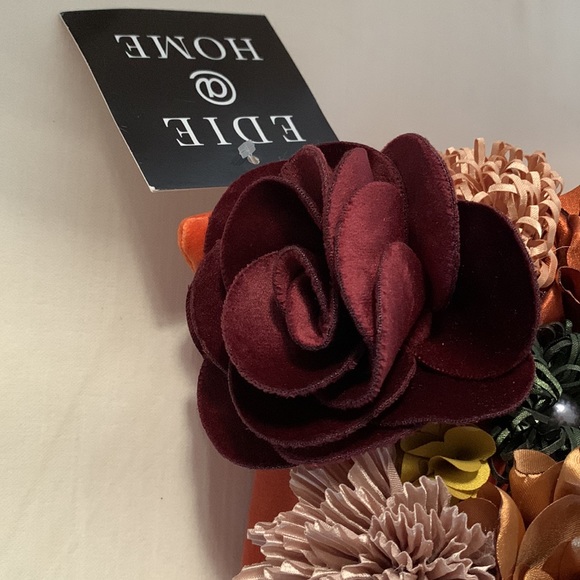 NWT Edie@Home Floral Dimensional Lumbar Decorative Pillow Cover - Picture 3 of 7